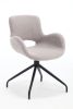 TS Teddy Velvet Upholstered Chair with Metal Legs,Modern Accent Without Wheels, Home Office Chair Desk Chair Computer Task Chair with 360 Degree Rotat