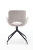 TS Teddy Velvet Upholstered Chair with Metal Legs,Modern Accent Without Wheels, Home Office Chair Desk Chair Computer Task Chair with 360 Degree Rotat