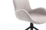 TS Teddy Velvet Upholstered Chair with Metal Legs,Modern Accent Without Wheels, Home Office Chair Desk Chair Computer Task Chair with 360 Degree Rotat